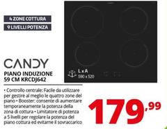 Candy - Piano Cottura  59 Cm KRCDJ642 