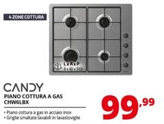 Candy - Piano Cottura A Gas CHW6LBX 