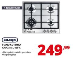 De Longhi - Piano Cottura A Gas NSL 460 X