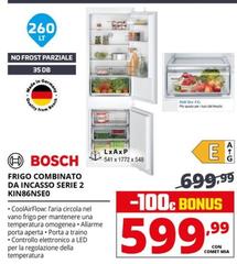 Bosch - Frigo Combinato Da Incasso Serie 2 KIN86NSE0