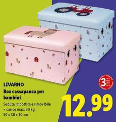Livarno - Box Cassapanca Per Bambini