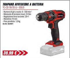 Trapano Avvitatore A Batteria