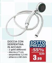 Doccia Con Serpentina In Acciaio