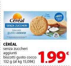 Cereal bio - Senza Zuccheri Aggiunti Biscotti Gusto Cocco