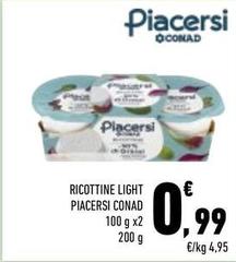 Conad - Piacersi Ricottine Light