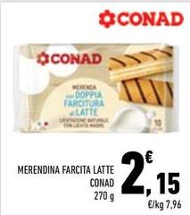 Conad - Merendina Farcita Latte