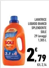 Sole - Lavatrice Liquido Bianco Splendente