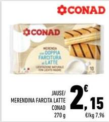 Conad - Jause/Merendina Farcita Latte