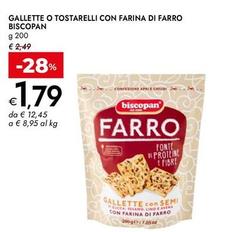 Biscopan - Gallette O Tostarelli Con Farina Di Farro