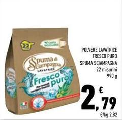 Spuma di Sciampagna - Polvere Lavatrice Fresco Puro
