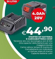 Coop - Starter Kit Batteria E Caricabatteria