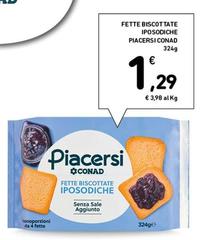 Conad - Fette Biscottate Iposoiche
