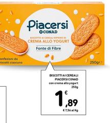 Conad - Biscotti Ai Cereali Piacersi