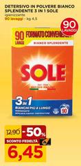 Sole - Detersivo In Polvere Bianco Splendente 3 In 1