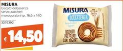 Misura - Biscotti Dolcesenza Senza Zuccheri Monoporzioni