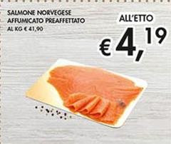 Salmone Norvegese Affumicato Preaffettato