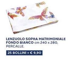 Lenzuolo Sopra Matrimoniale Fondo Bianco