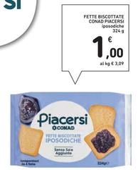 Conad - Fette Biscottate Piacersi