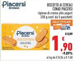 Conad - Piacersi Biscotto Ai Cereali