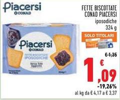 Conad - Fette Biscottate Piacersi