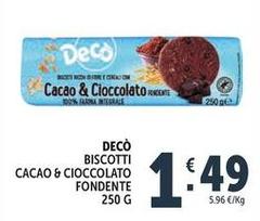 Deco - Biscotti Cacao & Cioccolato Fondente