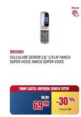 Brondi - Cellulare Senior 2,8° C/flip Amico Super Voice