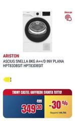 Ariston - Asciug Snella 8kg A++/D Inv Plana Hpt83dbsit