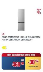 LG - Frigo Combi 375lt H203 Nf Porta Piatta GBBSJ20DPY GBBSJ20DPY