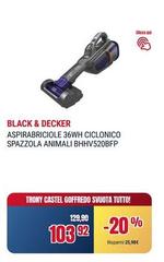 Black & Decker - Aspirabriciole 36wh Ciclonico Spazzola BHV520BP