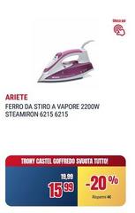 Ariete - Ferro Da Stiro A Vapore 2200W Steamiron 6215 6215