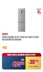 Smeg - Frigo Combi 427Lt H200 NF INDX D DISP RC20XDNE