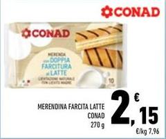 Conad - Merendina Farcita Latte
