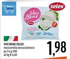Selex - Vivi Bene Mozzarella Senza Lattosio