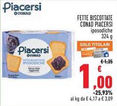 Conad - Fette Biscottate Piacersi