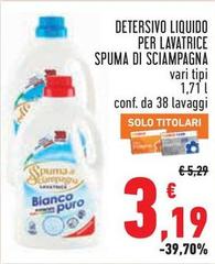 Spuma di Sciampagna - Detersivo Liquido Per Lavatrice