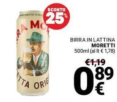 Moretti - Birra In Lattina