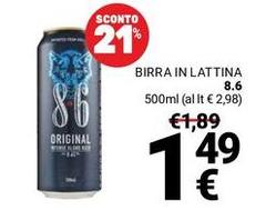 86 original - Birra In Lattina