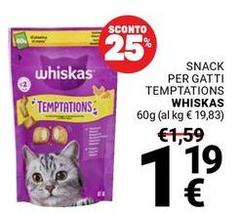 Whiskas - Snack Per Gatti Temptations