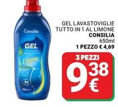 Consilia - Gel Lavastoviglie Tutto In 1 Al Limone