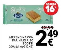 Scotti - Merendina Con Farina Di Riso