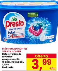 Bio Presto - Detersivo Liquido Lavatrice O Caps Assortito