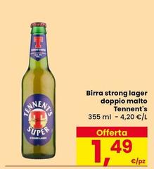 Tennent's - Birra Strong Lager Doppio Malto