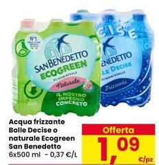 San Benedetto - Acqua Frizzante Bolle Decise O Naturale Ecogreen