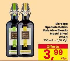 Mastri birrai umbri - Birra Ipa Speciale Italian Pale Ale O Bionda