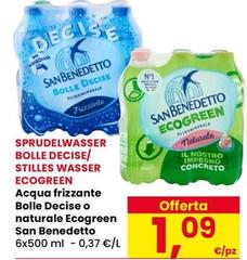 San Benedetto - Acqua Frizzante Bolle Decise O Naturale Ecogreen
