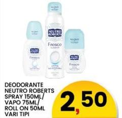 Neutro Roberts - Deodorante Spray/Vapo