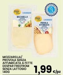 Despar - Mozzarella/ Provola Senza Affumicata A Fette  Freefrom Senza Lattosio
