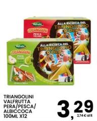 Valfrutta - Triangolini Pera/Pesca/Albicocca