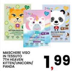 Heaven - Maschere Viso In Tessuto 7th  / Unicorn/panda