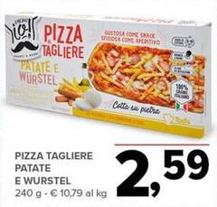 Pietra - Pizza Tagliere Patate E Wurstel